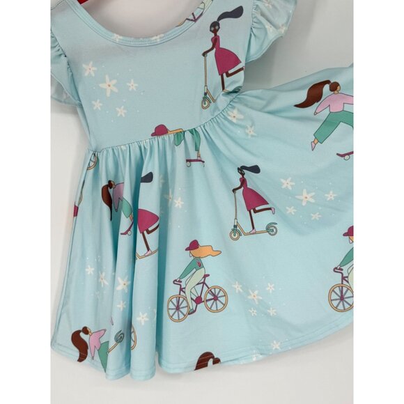 DotDotSmile Girls Empire Dress Fun Girls Print Size 12/24 Months New with Tags - Picture 4 of 6